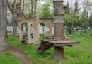 Zniszczony park linowy w Hrubieszowie